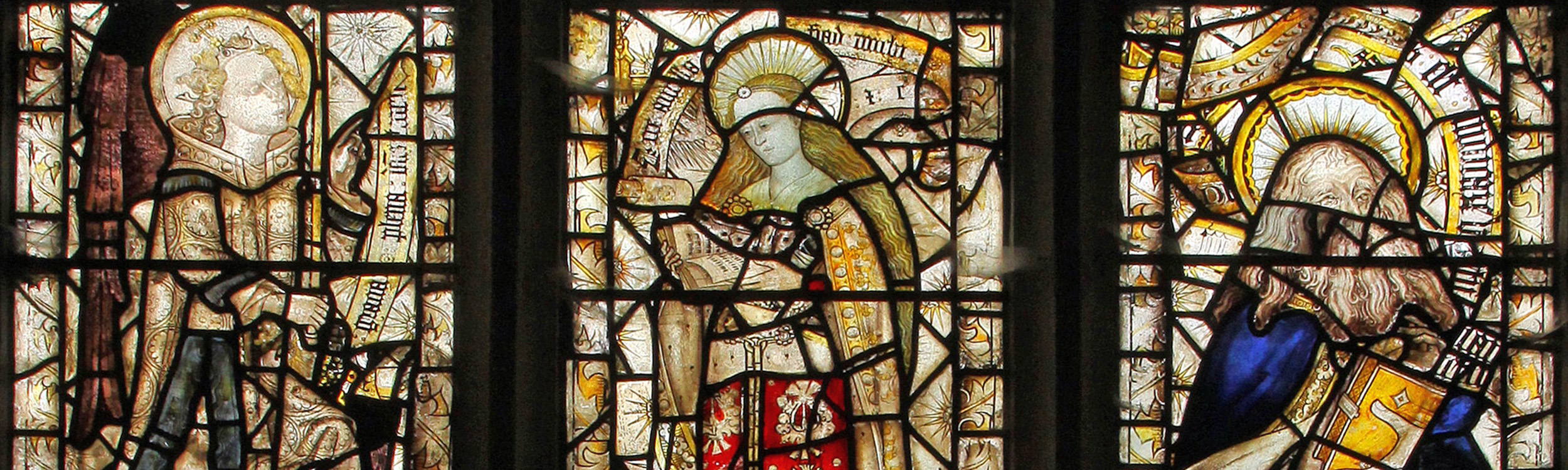 medieval representations of Mary and Gabriel from Annunciation scenes