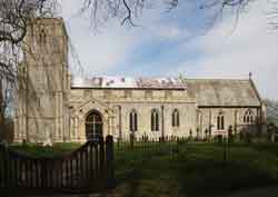 Harpley church exterior view