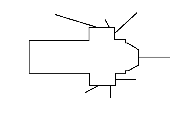 plan with lines of All Saints Bale Church Norfolk