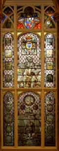 Ketteringham Hall main stained glass window