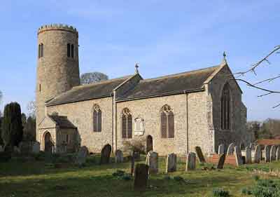Exterior view of Bale church