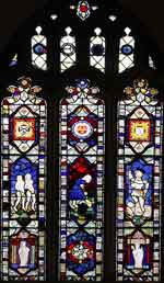 East window of St Mary Magdalen Mulbarton Norfolk