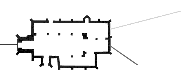plan with lines of St Michael Coslany