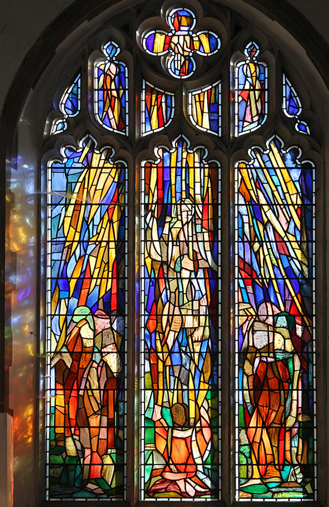 St Margaret modern stained glass