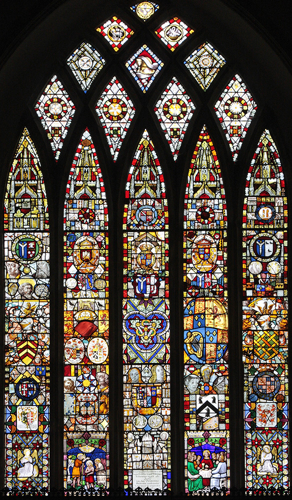 Kaliedescope of medieval stained glass
